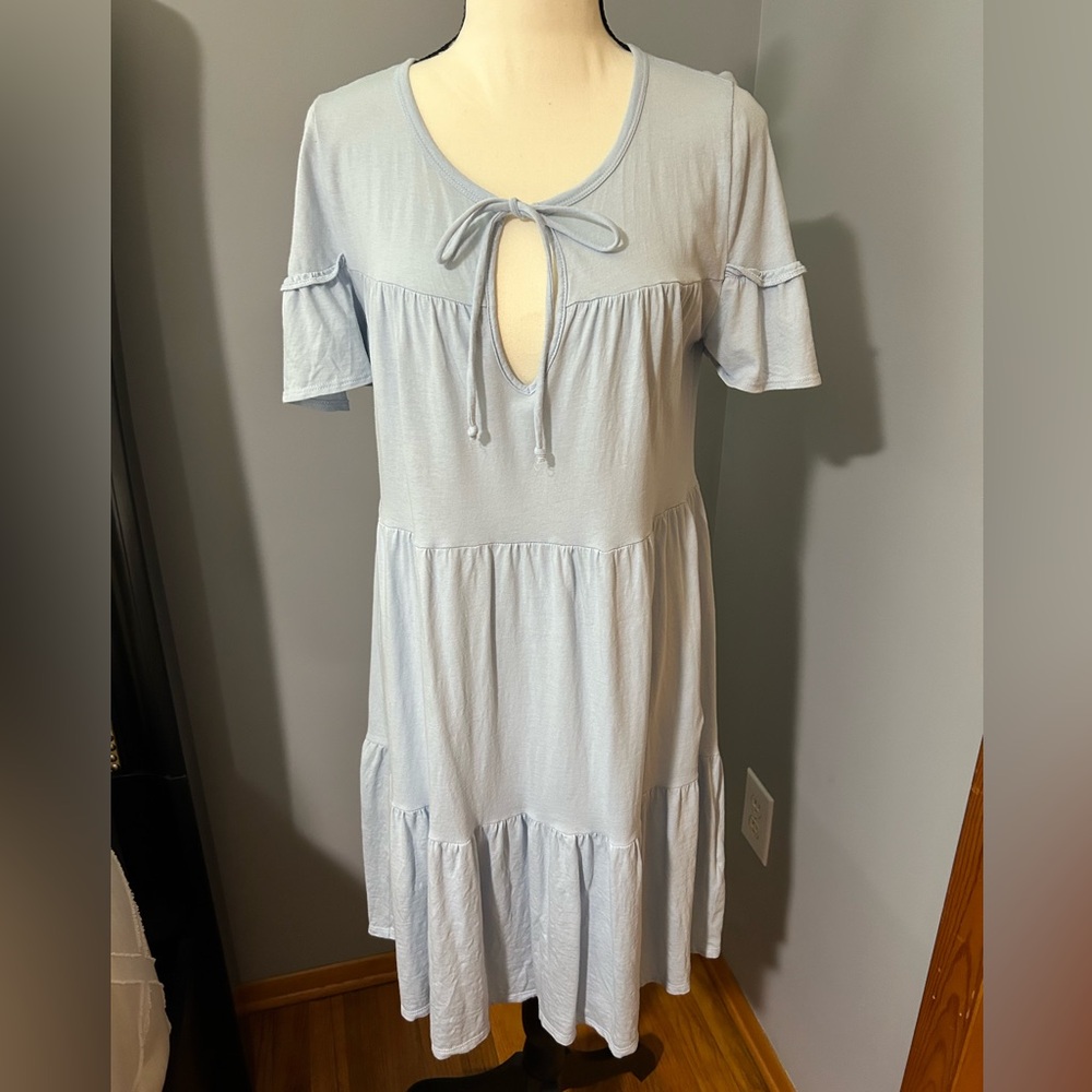 J. Crew Jersey tiered mini dress